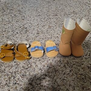 3 Pairs Of American Girl Doll Shoes